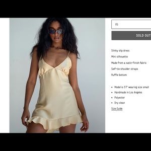 LOCAL EUROPEAN Le Mini Slip Dress - Champagne